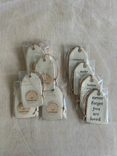 Load image into Gallery viewer, Make of yourself a light... Ceramic Quote Tag
