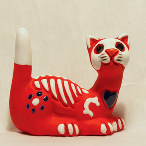 Ceramic Skelly Cats, Peru