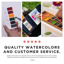 Load image into Gallery viewer, Viviva Colors | Portable Watercolor Art - A6 Travel Kit Refill Sketchpad | Watercolor Paper | A6 Pad
