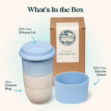 Load image into Gallery viewer, Nova Ceramics Travel Mugs - Cove Ceramic Travel Cup 16oz | Reusable Coffee Tumbler
