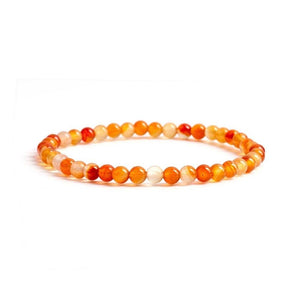 Crystal Bracelet - 4mm Carnelian