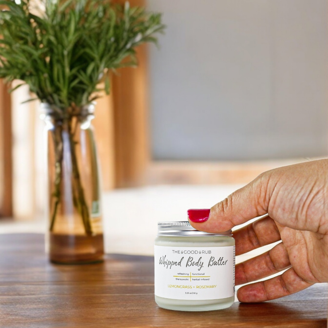 Lemongrass + Rosemary Whipped Body Butter