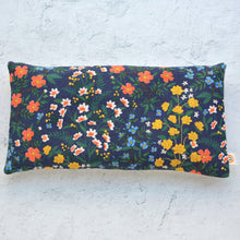 Load image into Gallery viewer, Weighted Eye Pillow in Wildwood Garden Navy Canvas
