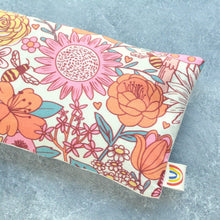 Load image into Gallery viewer, Weighted Eye Pillow in Pollinator Party Floral
