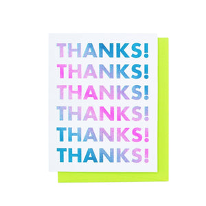 Gradient Thank You - Risograph Greeting Card