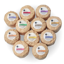 Load image into Gallery viewer, Heliotrope - Bath Fizzies w/Jojoba &amp; Silk Proteins - Lavender Sage: Wrapped
