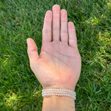 Load image into Gallery viewer, Earths Elements Wholesale - Crystal Bracelet - 4mm Clear Quartz, pack of 5
