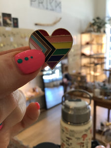 Rainbow Pride Heart Enamel Pin