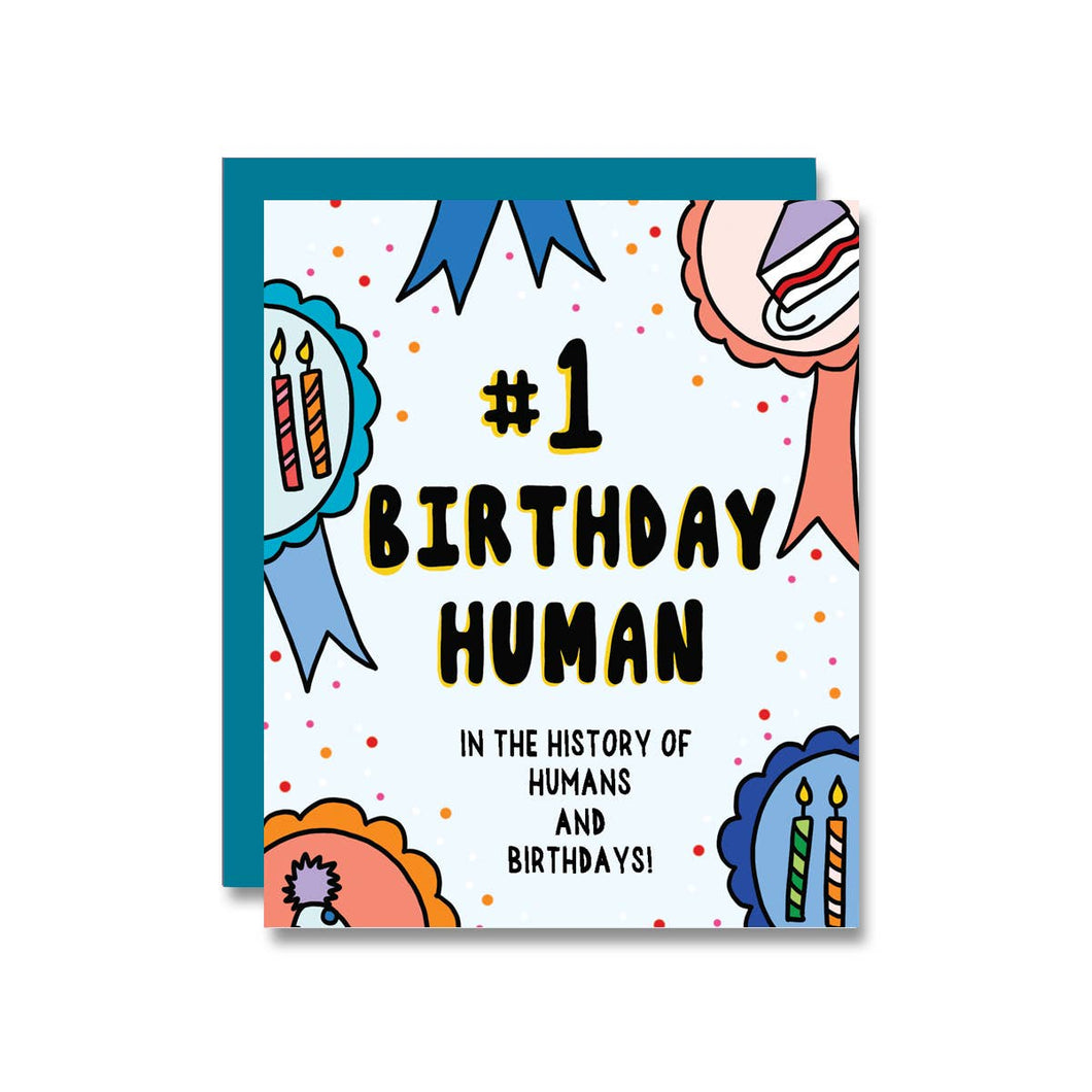 #1 Birthday Human Card