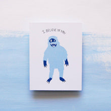 Load image into Gallery viewer, Yeti Everyday Greeting Card, Made in Canada
