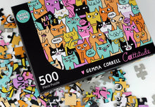 Load image into Gallery viewer, Gemma Correll - Cattitude Jigsaw Puzzle
