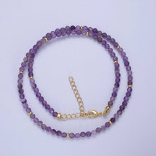 Load image into Gallery viewer, Dainty Beaded Necklace Tourmaline, Ruby
