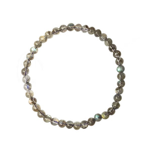 BRACELET - LABRADORITE, BLUE (4-4.5 MM) 7.15-7.25"