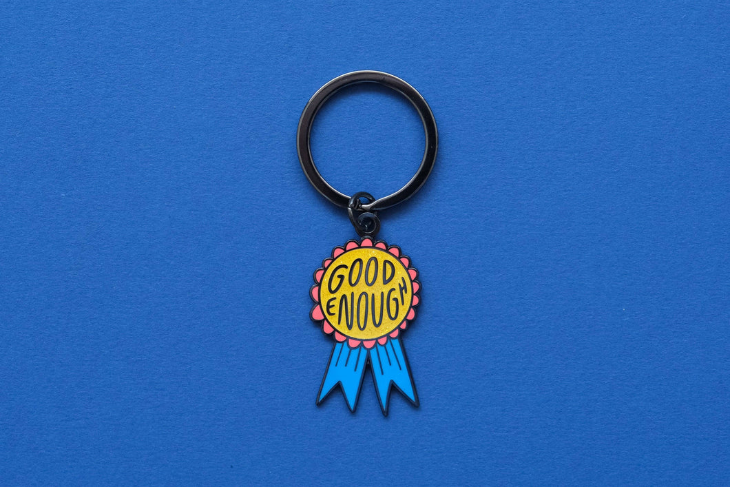 JaneLi.Co - Good Enough Enamel Keychain