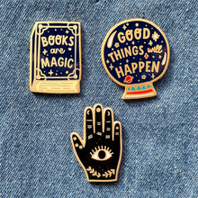 Load image into Gallery viewer, Badge Bomb - Good Things Will Happen Crystal Ball Enamel Pin
