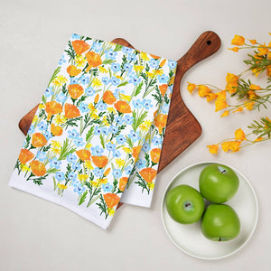 doodles.ink. - Full Bloom Wildflowers - Tea Towel