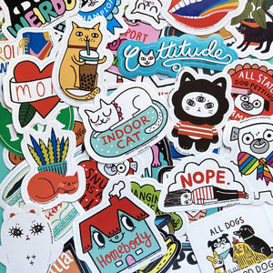 Believe in Yourself Bigfoot Sticker by Gemma Correll