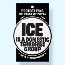 Load image into Gallery viewer, ICE Is a Domestic Terrorist Group - Button 1.25"
