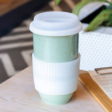 Load image into Gallery viewer, Nova Ceramics Travel Mugs - Emerald 16oz Ceramic Travel Mug – Forest-Inspired &amp; Reusable
