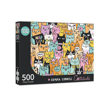 Load image into Gallery viewer, Gemma Correll - Cattitude Jigsaw Puzzle
