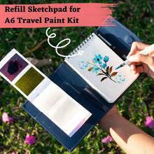 Load image into Gallery viewer, Viviva Colors | Portable Watercolor Art - A6 Travel Kit Refill Sketchpad | Watercolor Paper | A6 Pad

