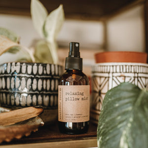 Soulistic Root - Essential Oils & Self Care Gifts - Relaxing Pillow Spray | Sleep & Linen Spray w/ Essential Oil: Amethyst Infused / 4 oz