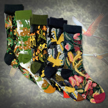 Load image into Gallery viewer, Floral and Fauna Mesh Socks
