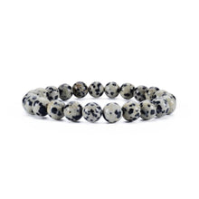 Load image into Gallery viewer, Earths Elements Wholesale - Crystal Bracelet - 8mm Dalmatian, pack of 5
