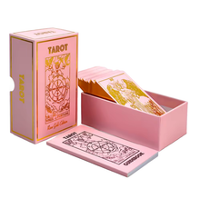 Load image into Gallery viewer, Vieux Monde - Rose Gold Tarot &amp; Guide | Classic Tarot Design and Gold Foil
