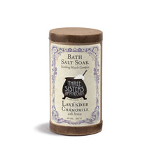 Load image into Gallery viewer, Soap Cauldron - Bath Salt Soak Lavender &amp; Chamomile: 8 oz.
