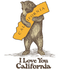 Load image into Gallery viewer, SF Mercantile - California Bear Hug Tote – “I Love You California”
