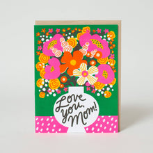 Load image into Gallery viewer, Egg Press Manufacturing - Love You Mom Flowers Greeting Card by Hello!Lucky: Paper tab
