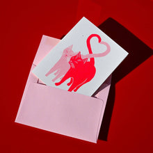 Load image into Gallery viewer, Bromstad Printing Co. - Love Cats Special Edition - Risograph Card
