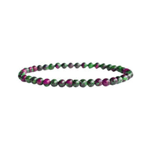 Load image into Gallery viewer, Earths Elements Wholesale - Crystal Bracelet - 4mm Ruby Zoisite, pack of 5
