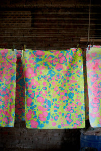 Paper Mirchi - Hand Marbled Gift Bags (Large) - Neon