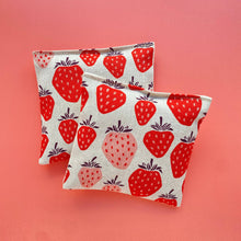 Load image into Gallery viewer, Lavender Sachet Bundle in Giant Strawberries Canvas Fruit
