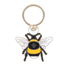 Load image into Gallery viewer, Luna Bee Enamel Key Ring Keychain
