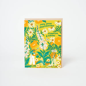 Partnership Congrats Letterpress Greeting Card by Phoebe Wahl