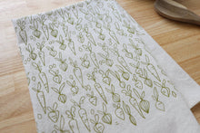 Load image into Gallery viewer, The High Fiber - *NEW* Root Vegetable, Cotton Handprinted Kitchen Towel
