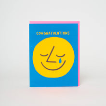Load image into Gallery viewer, Egg Press Manufacturing - Congrats Tear Letterpress Greeting Card by Ashkahn: Paper tab
