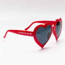 Load image into Gallery viewer, Wokeface - Heart Sunglasses: Baby Pink

