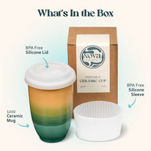 Load image into Gallery viewer, Nova Ceramics Travel Mugs - Savannah Ceramic Travel Cup 12oz | Reusable Coffee Cup
