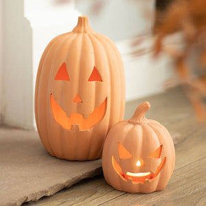 30cm Terracotta Halloween Pumpkin Decoration