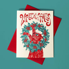 Load image into Gallery viewer, Wreck the Halls - Risograph Christmas Card
