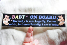 Load image into Gallery viewer, Baby On Board Bumper Sticker

