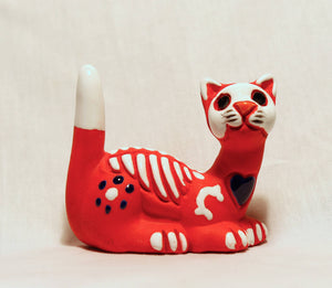 Ceramic Skelly Cats, Peru