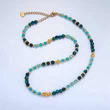 Load image into Gallery viewer, Malachite Gemstone Beaded Necklace |
