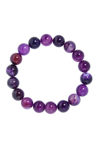 Chevron Amethyst Bracelet B1978: 4MM