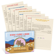 Load image into Gallery viewer, Hachette Book Group - A Box of Love for Mom Fill in the Blank Read Me When Letters
