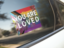 Load image into Gallery viewer, Transpainter - You Are Loved Sticker | LGBTQ Pride Gifts | Pride Flag Decal: Default
